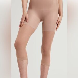 Nude High Waisted Footless Stockings and Shapewear. Size C. NEW CONDITION.